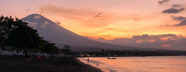 Amed, Bali sunset